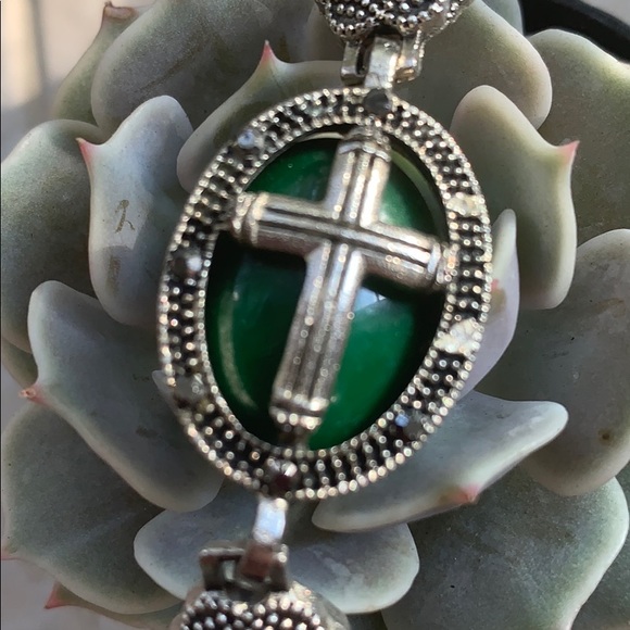 Jewelry - Marcasite cross bracelet